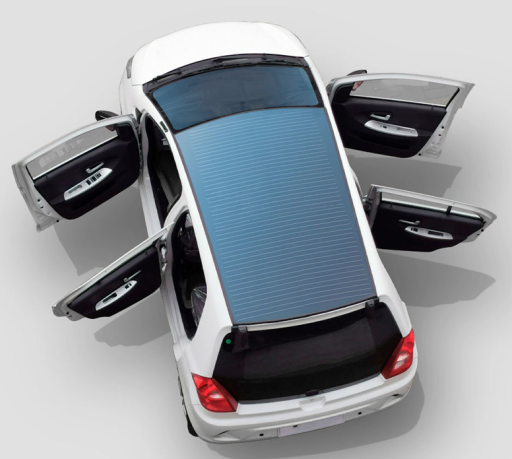 Power Electric Hatchback Solar Car 3380mm Pannel 160mm 0