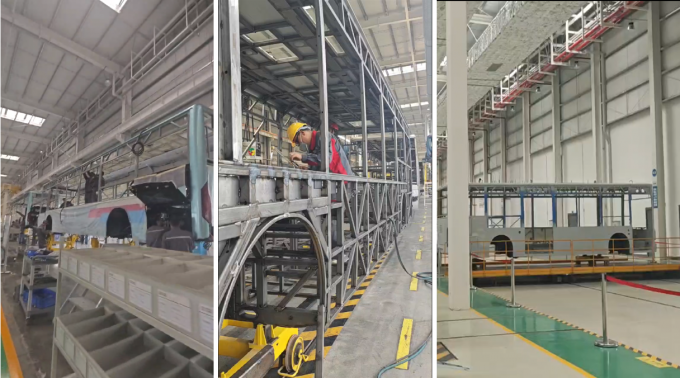 ODM Big Capacity Electric Bus Assembly Line Bus Chassis, Electric Bus Body, Bus Assembly Line 4