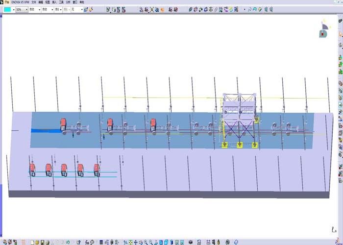 3D Design Automobile Assembly Line , Car Assembly Plant Corporation Installation